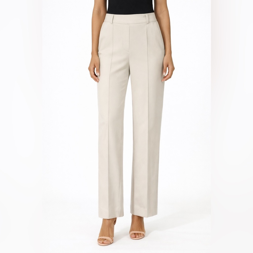 SPANX Womens Beige Straight-Leg Trousers